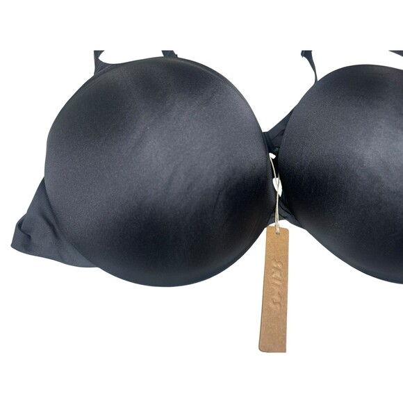 Skims NWT Ultimate Push-Up Plunge Bra Black 44C Seamless Lifting Teardrop Cups - Picture 2 of 7